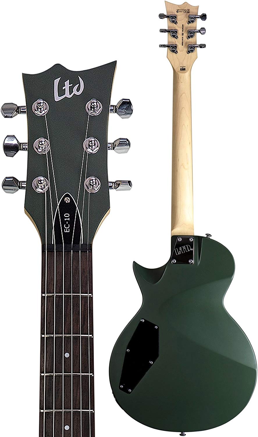 Ltd Ec-10 Kit Hh Ht Rw +housse - Black - Enkel gesneden elektrische gitaar - Variation 6