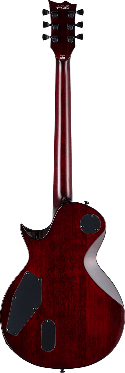 Ltd Ec-1000 Deluxe Gold Hardware Hh Fishman Ht Eb - See Thru Black Cherry - Metalen elektrische gitaar - Variation 1