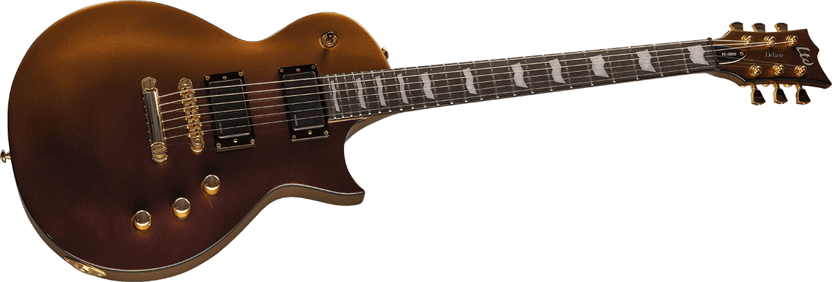 Ltd Ec-1000 Hh Fishman  Fluence Modern Ht Eb - Gold Andromeda - Enkel gesneden elektrische gitaar - Variation 2