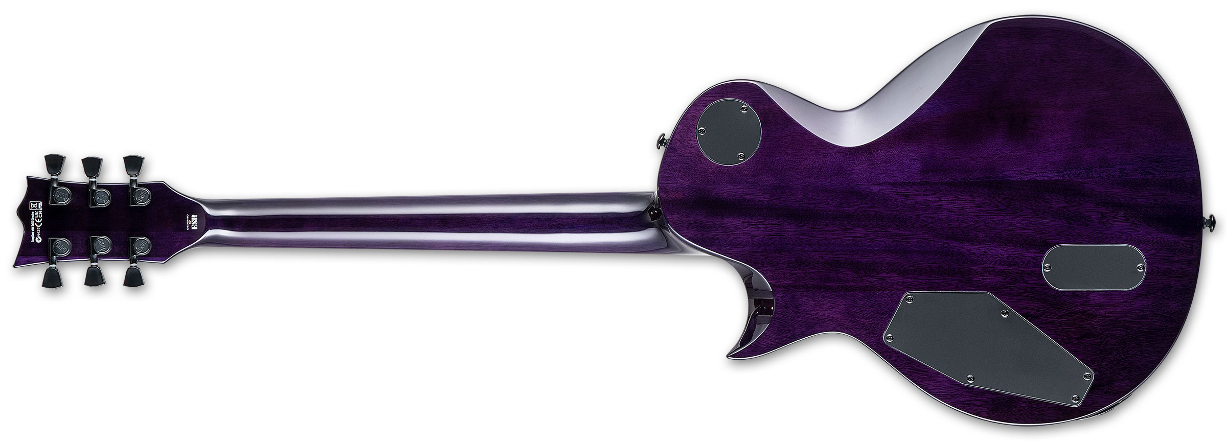Ltd Ec-1000 Hh Ht Emg Eb - See Thru Purple Sunburst - Enkel gesneden elektrische gitaar - Variation 2