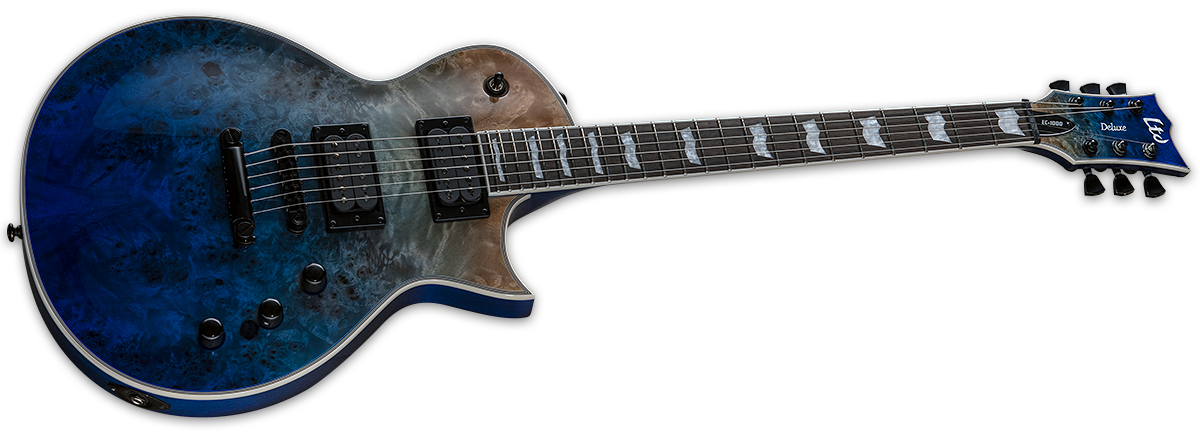 Ltd Ec-1000 Hh Seymour Duncan Ht Eb - Blue Natural Fade - Enkel gesneden elektrische gitaar - Variation 1