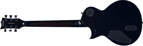 Solid body elektrische gitaar Ltd EC-1000 Poplar Burl Ltd - black natural burst