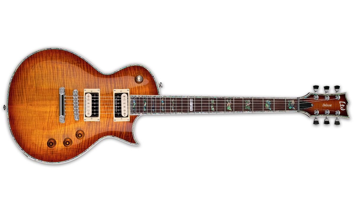 Ltd Ec-1000fm Seymour Duncan - Amber Sunburst - Enkel gesneden elektrische gitaar - Variation 1