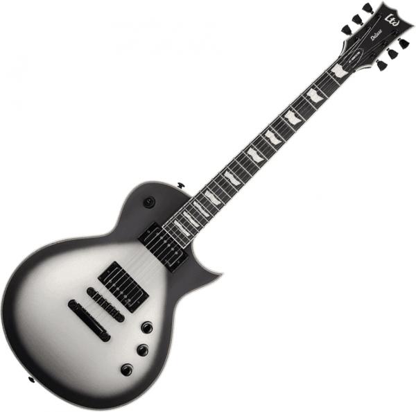 Solid body elektrische gitaar Ltd EC-1001T CTM - Silver sunburst satin