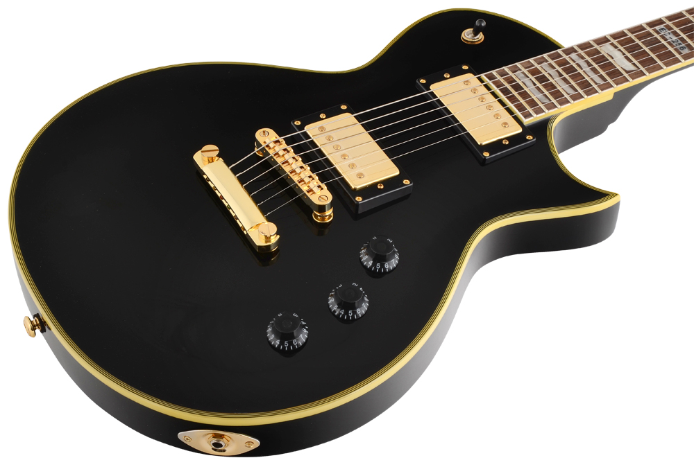 Ltd Ec-256 Hh Ht Jat - Black - Enkel gesneden elektrische gitaar - Variation 2