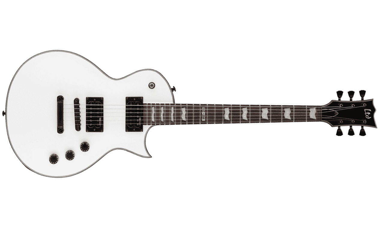Ltd Ec-256 Sw - Snow White - Enkel gesneden elektrische gitaar - Variation 1