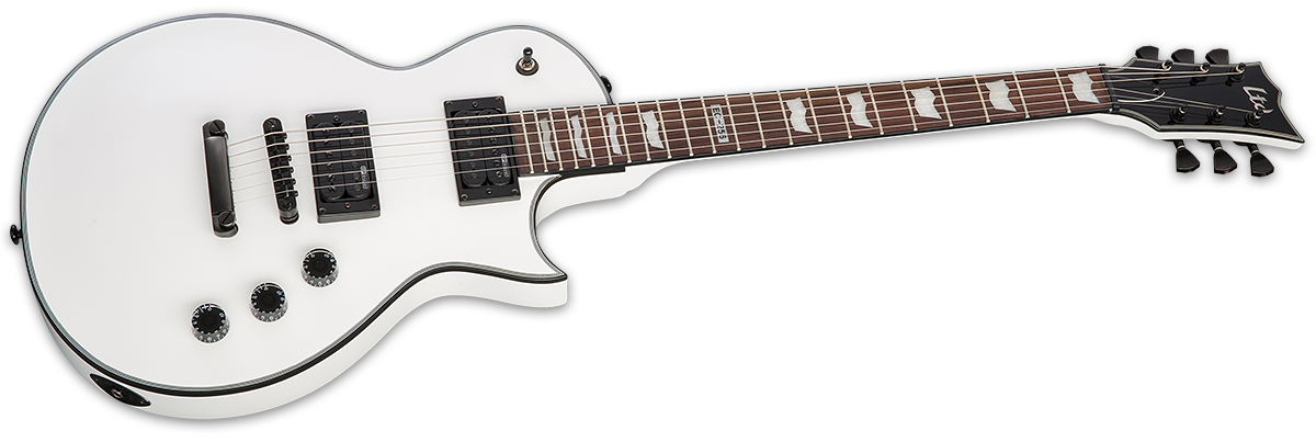 Ltd Ec-256 Sw - Snow White - Enkel gesneden elektrische gitaar - Variation 2