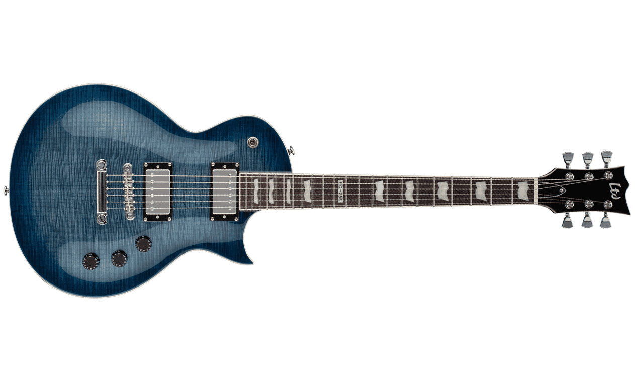Ltd Ec-256fm Cbtbl - Cobalt Blue - Enkel gesneden elektrische gitaar - Variation 1