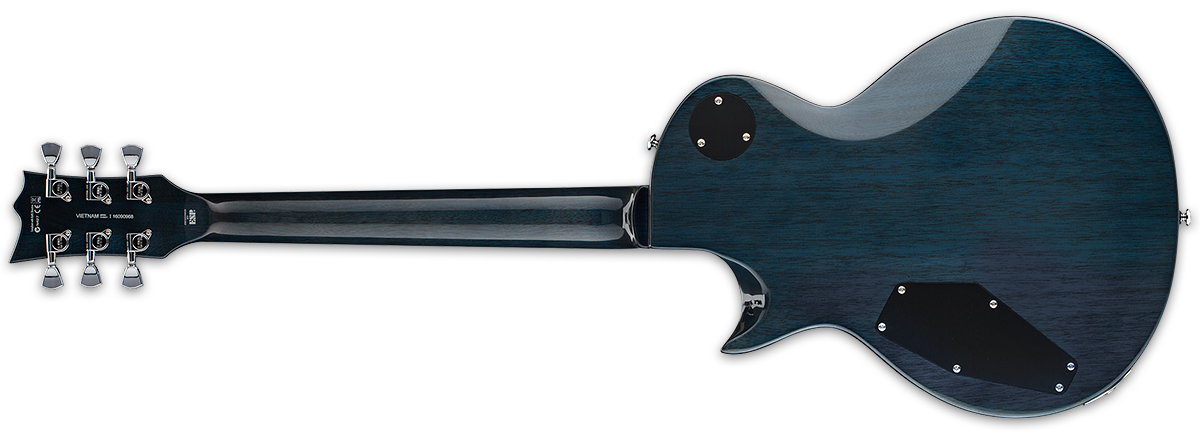 Ltd Ec-256fm Cbtbl - Cobalt Blue - Enkel gesneden elektrische gitaar - Variation 3