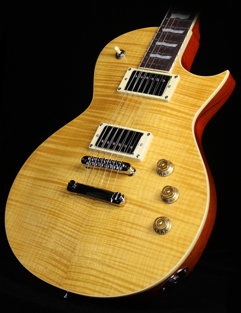 Ltd Ec-256fm Lh Gaucher Hh Ht Jat - Lemon Drop - Linkshandige elektrische gitaar - Variation 3