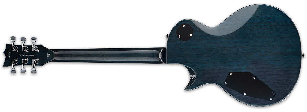 Ltd Ec-256fm Lh Gaucher Hh Ht Jat - Cobalt Blue - Linkshandige elektrische gitaar - Variation 2
