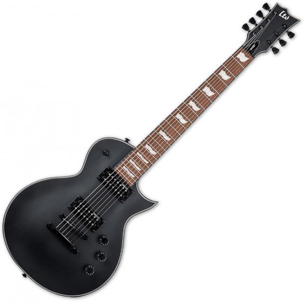 Solid body elektrische gitaar Ltd EC-257 - Black satin