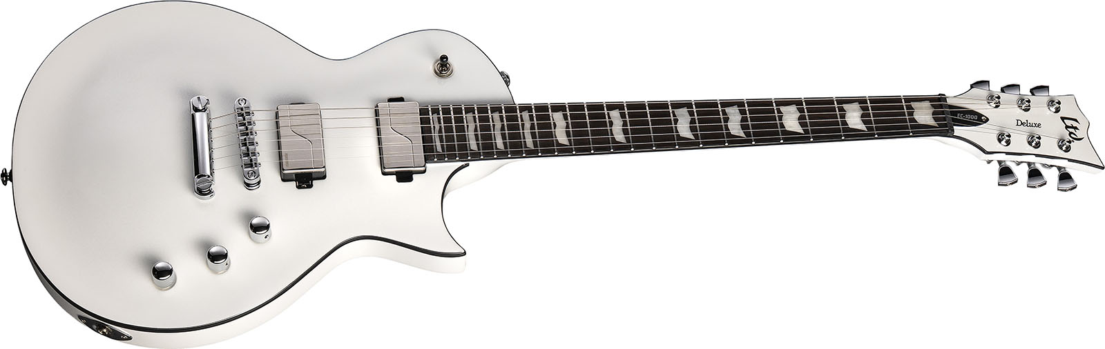 Ltd Ec1000 2h Fishman Fluence Ht Eb - Pearl White - Single cut gitaar - Variation 2