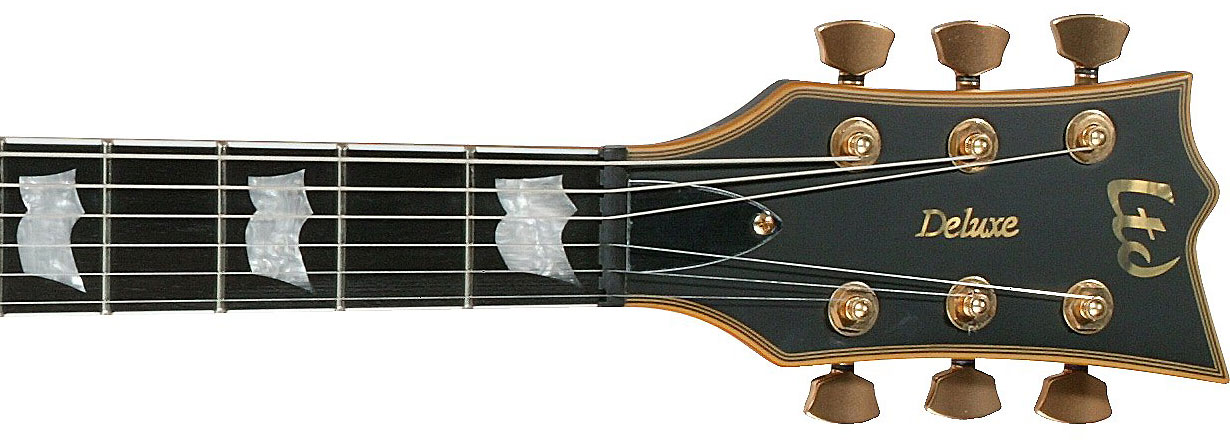 Ltd Ec-1000 Hh Emg Ht Eb - Vintage Black - Enkel gesneden elektrische gitaar - Variation 3
