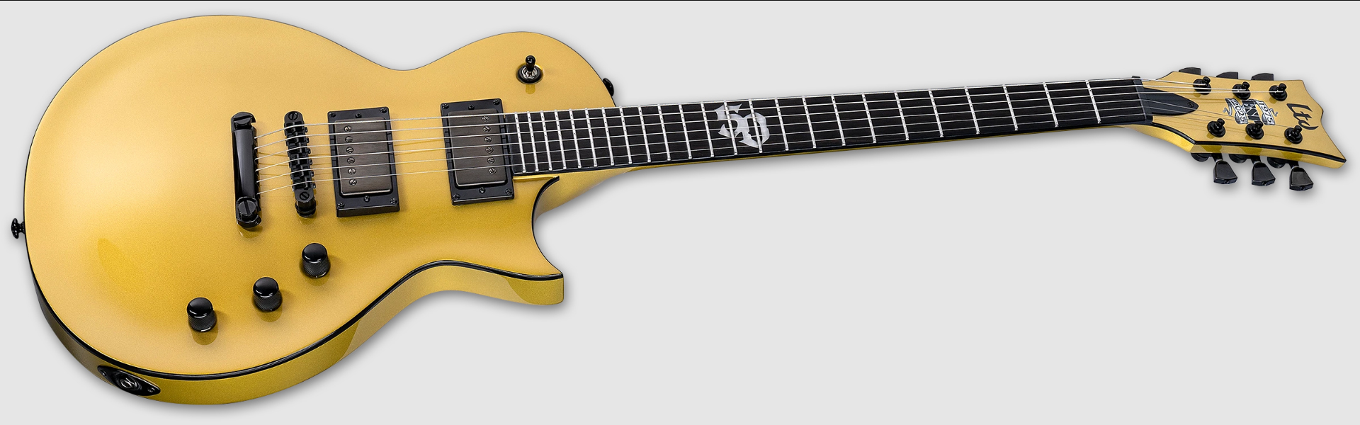 Ltd Ec2025 50th Ann. Ltd 2h Seymour Duncan Ht Eb - Metallic Gold - Metalen elektrische gitaar - Variation 2