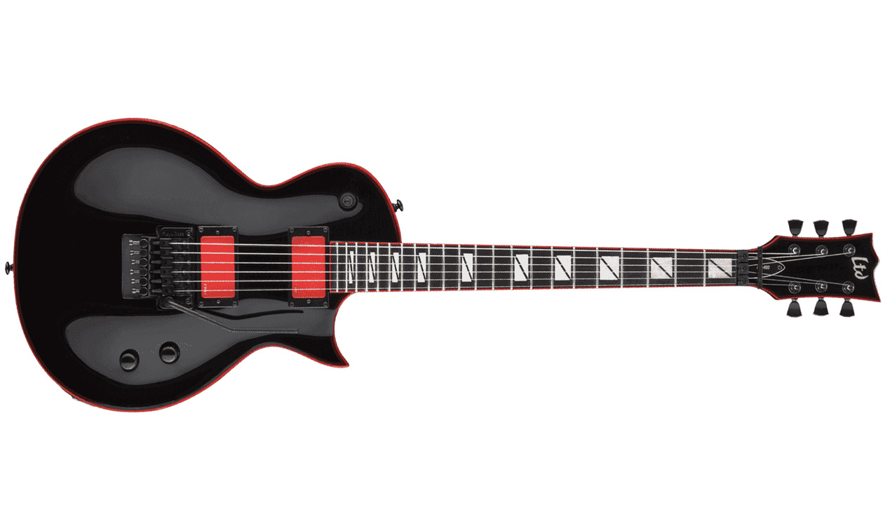 Ltd Gary Holt Gh-600 Signature 2h Emg Fr Eb - Black - Enkel gesneden elektrische gitaar - Variation 1