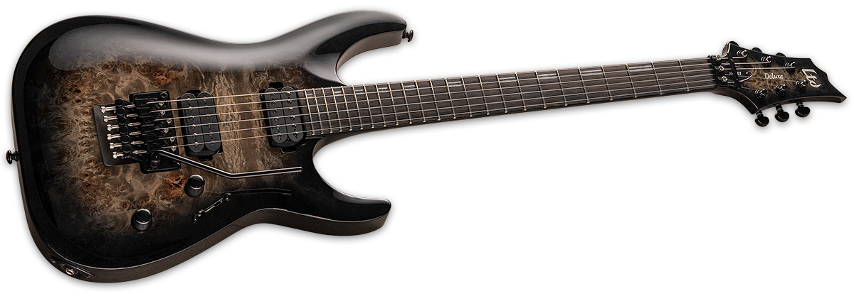 Ltd H-1001fr 2h Seymour Duncan Fr Eb - Black Natural Burst - Elektrische gitaar in Str-vorm - Variation 1