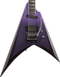 Metalen elektrische gitaar Ltd Alexi Ripped - Purple fade satin w/ pinstripes