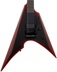 Metal elektrische gitaar Ltd Arrow Black Metal Series - Black Red Burst Satin