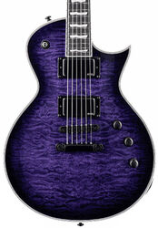 Enkel gesneden elektrische gitaar Ltd EC-1000 - See thru purple sunburst