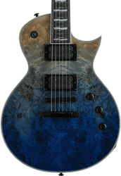 Enkel gesneden elektrische gitaar Ltd EC-1000 - Blue natural fade