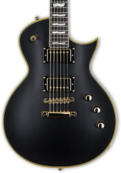 Enkel gesneden elektrische gitaar Ltd EC-1000 Duncan (RW) - Vintage black