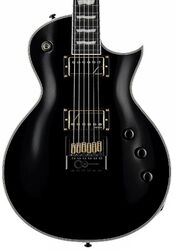 Enkel gesneden elektrische gitaar Ltd EC-1000T CTM Evertune - Black satin