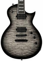 Enkel gesneden elektrische gitaar Ltd EC-1000T - Charcoal burst