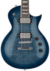 Enkel gesneden elektrische gitaar Ltd EC-256FM - Cobalt blue