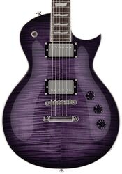 Enkel gesneden elektrische gitaar Ltd EC-256FM - See thru purple sunburst