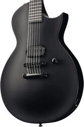 Enkel gesneden elektrische gitaar Ltd EC-Black Metal - Black satin