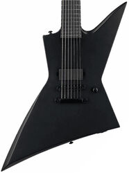 7-snarige elektrische gitaar Ltd EX-7 Baritone Black Metal - Black satin