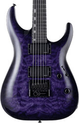 Elektrische gitaar in str-vorm Ltd H-1000 Evertune - See thru purple sunburst