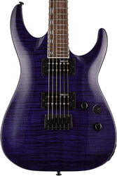 Elektrische gitaar in str-vorm Ltd H-200FM - See thru purple