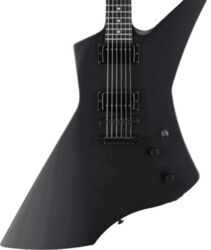 Metalen elektrische gitaar Ltd James Hetfield Snakebyte - Black satin