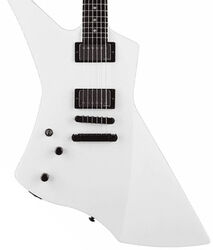 Linkshandige elektrische gitaar Ltd James Hetfield Snakebyte LH Gaucher - Snow white