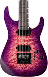 7-snarige elektrische gitaar Ltd M-1007B ET Evertune Ltd - Cranberry burst