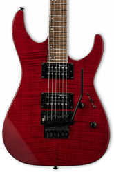 Elektrische gitaar in str-vorm Ltd M-200FM - See thru red