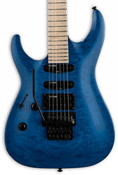 Linkshandige elektrische gitaar Ltd MH-203QM Gaucher - See thru blue