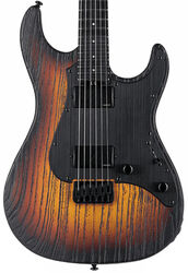 Elektrische gitaar in str-vorm Ltd SN-1000HT - Fire blast