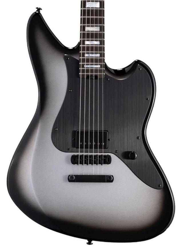 Kenmerkende elektrische gitaar Ltd JD-I Joe Duplantier Signature - silver sunburst
