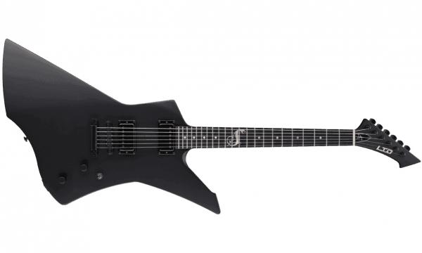 Solid body elektrische gitaar Ltd James Hetfield Snakebyte - black satin