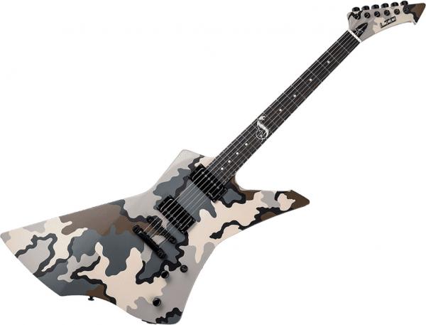 Solid body elektrische gitaar Ltd James Hetfield Snakebyte Camo - Kuiu camo satin