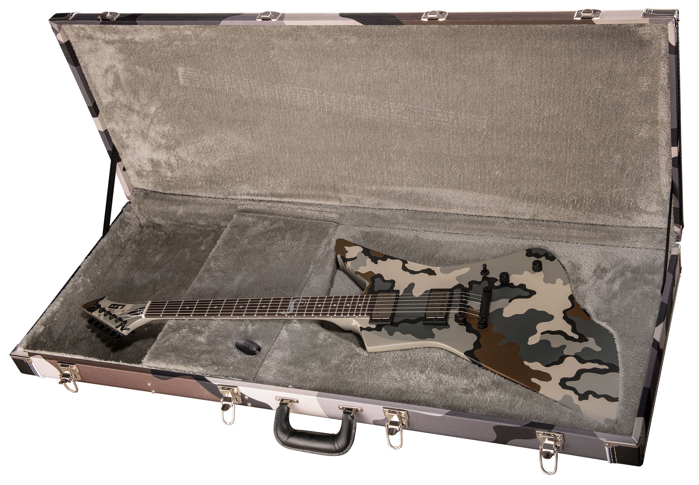 Ltd James Hetfield Snakebyte Camo Signature 2h Emg Ht Eb - Kuiu Camo Satin - Metalen elektrische gitaar - Variation 4