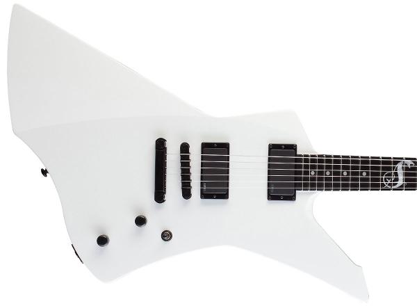 Solid body elektrische gitaar Ltd James Hetfield Snakebyte - snow white