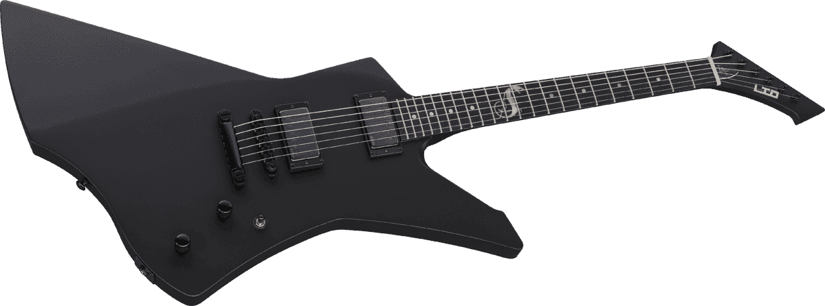 Ltd James Hetfield Snakebyte - Black Satin - Metalen elektrische gitaar - Variation 2