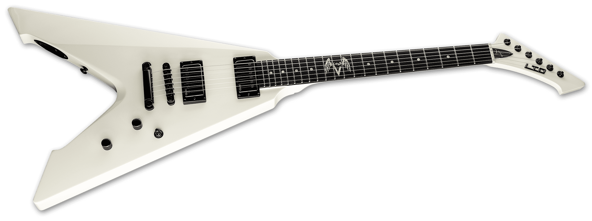 Ltd James Hetfield Vulture Hh Ht Eb - Olympic White - Metalen elektrische gitaar - Variation 2
