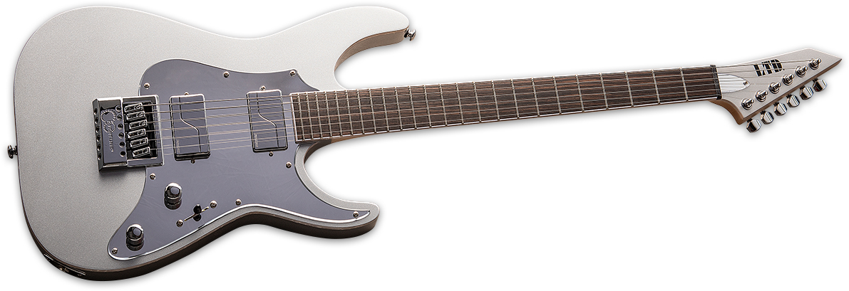 Ltd Ken Susi Ks M-6 Evertune Signature Hh Fishman Fluence Ht Eb - Metallic Silver - Elektrische gitaar in Str-vorm - Variation 1