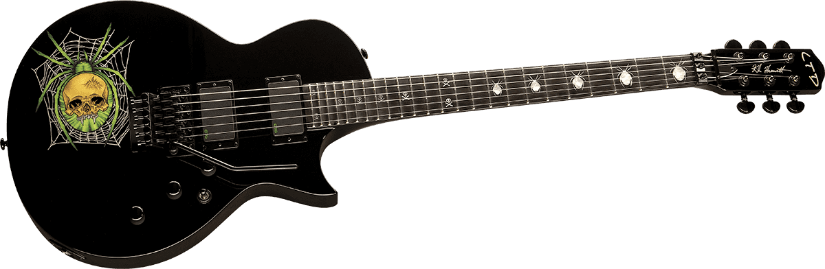 Ltd Kh3 Kirk Hammett 30th Anniversary Fr Hh Eb - Black - Enkel gesneden elektrische gitaar - Variation 2