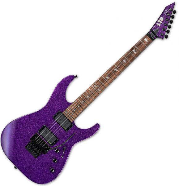 Solid body elektrische gitaar Ltd Kirk Hammett KH-602 - Purple sparkle